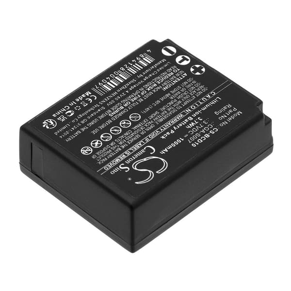 Batteri til Panasonic Lumix DMC-TZ1, 3,7V 1000mAh