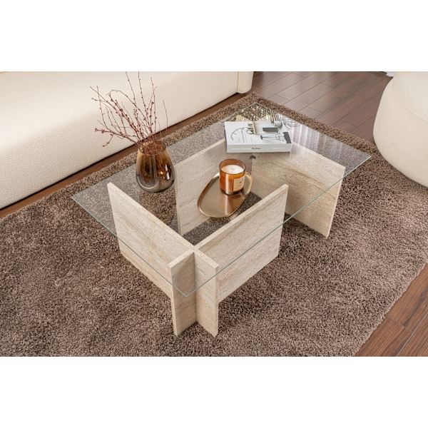 Soffbord Vetrino - Travertin