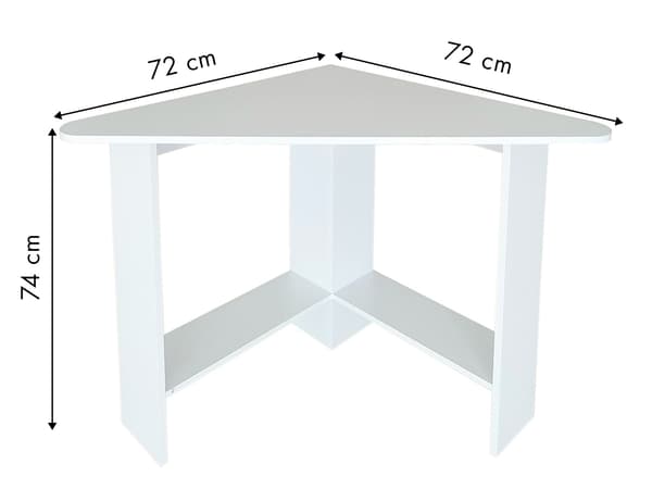 Moderne hvidt hjørne computerbord