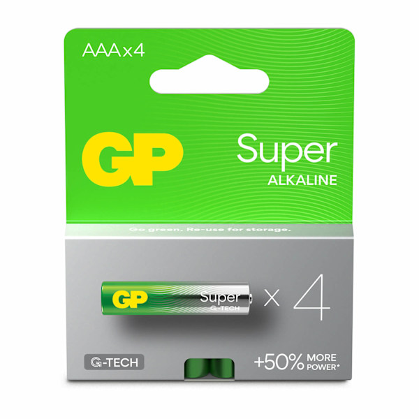 GP Super Alkaline Paristo AAA LR03 4 kpl