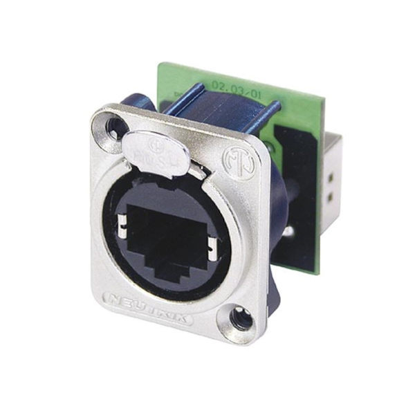 Neutrik - Ethercon - Metallchassihus med bakmonterad standard Rj45