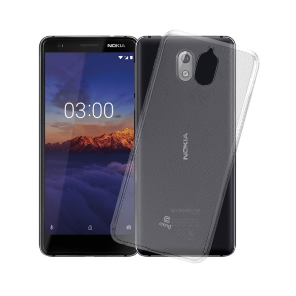 Crong Crystal Slim Cover - Suojakotelo Nokia 3.1:lle (kirkas)