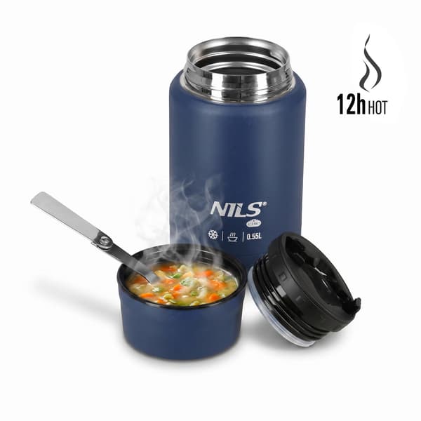 Lounastermos 550ml ruostumatonta terästä, sininen