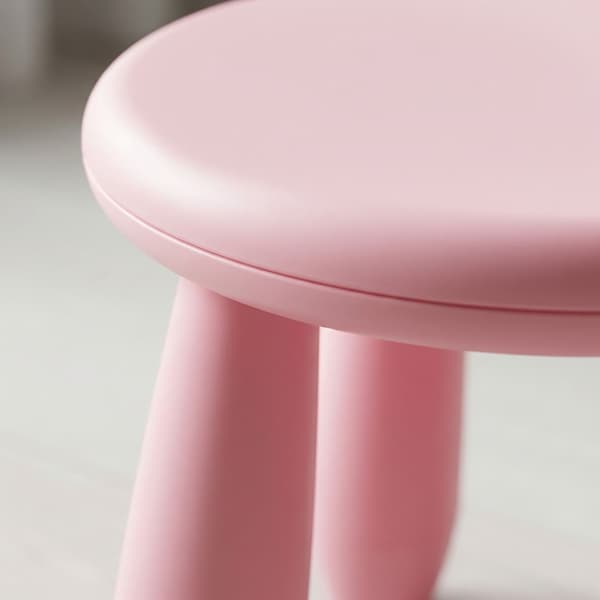Småbarnspall, rosa plast – 26 x 28 cm