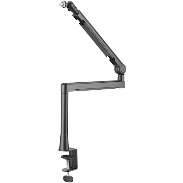 Professionell studiomikrofonarm med kabelhantering Aluminium Svart
