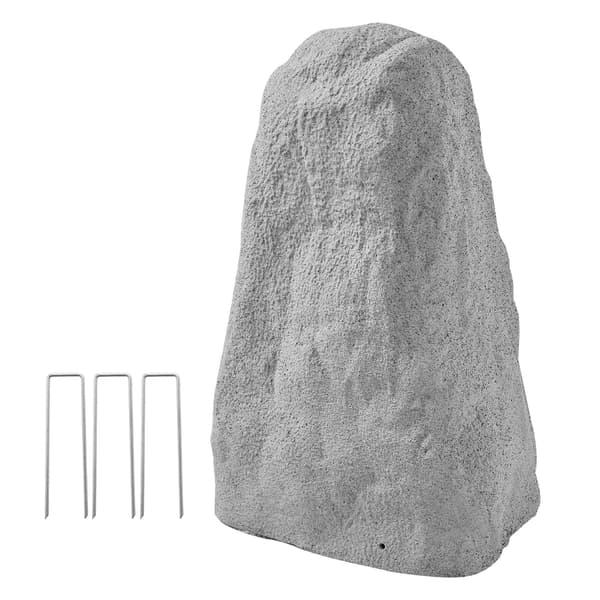 Faux Rock-skydd för brunnspump, medium HDPE, grå