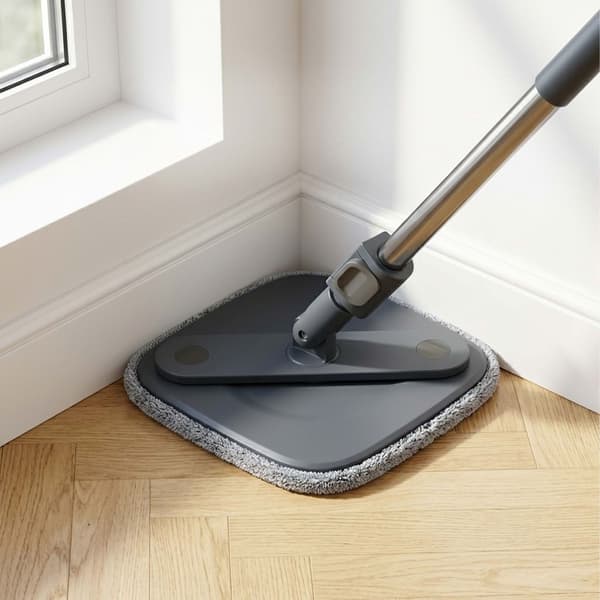 Spin Mop -setti, jossa kaksoisvesisäiliö ja mikrokuitutyynyt