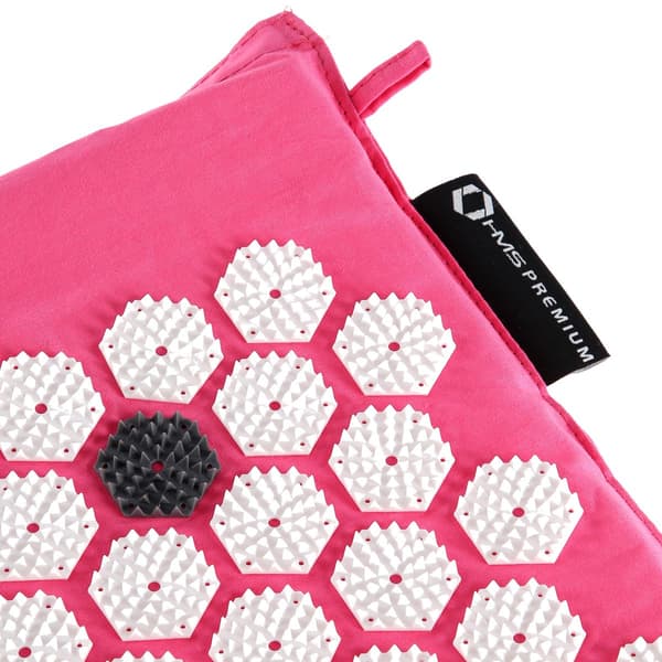 Pink akupressurmåttesæt – Inkluderer måtte og pude