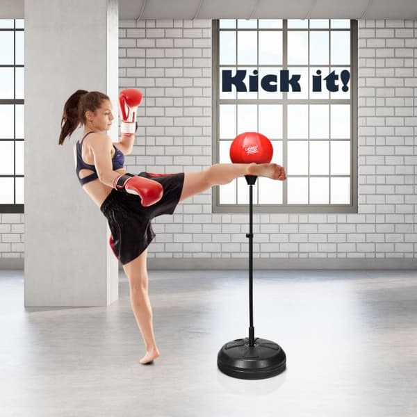 Barn Reflex Boxsäck Set, 122–154 cm, Stativ, Handskar