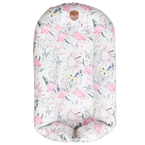 Överdrag babynest Flamingo Dreams