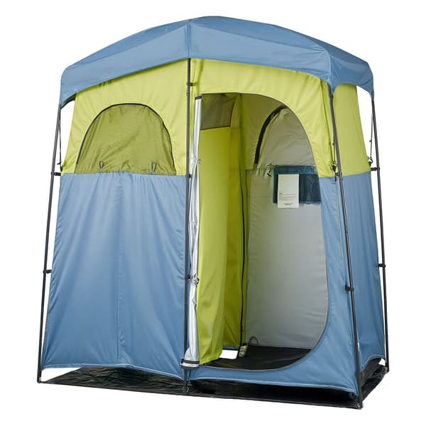 Campingtält för dusch, omklädningstält med 2 rum
