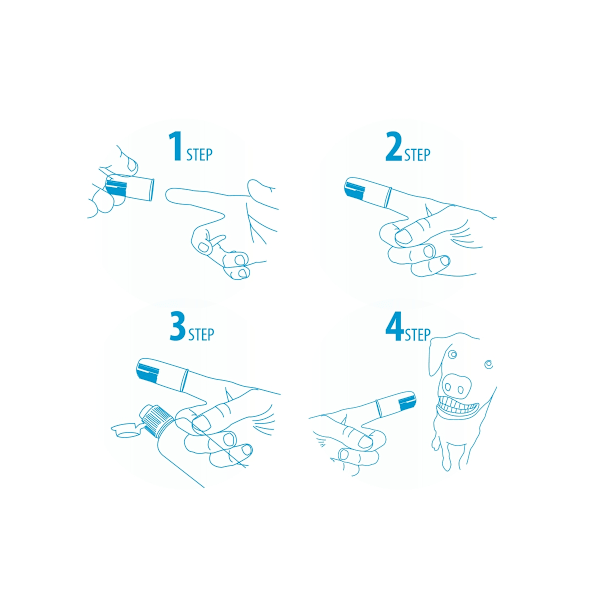 AFP Sparkles Finger Brush (6 pakkaus)