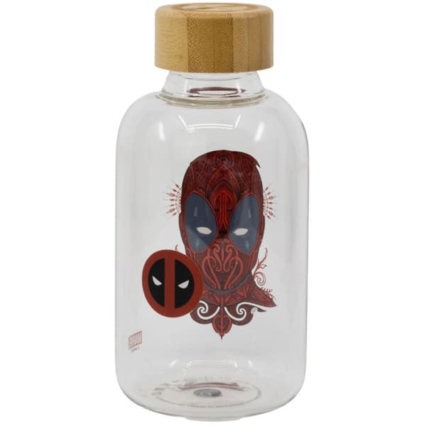 Deadpool 620 ml glasflaske – holdbart, unikt design