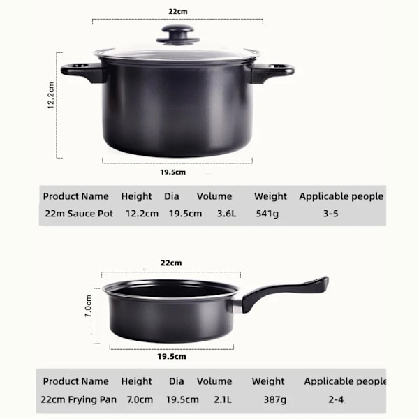 Herzberg HG-04241: 13 stykker non-stick køkkengrej sæt med nylon kogeske sæt