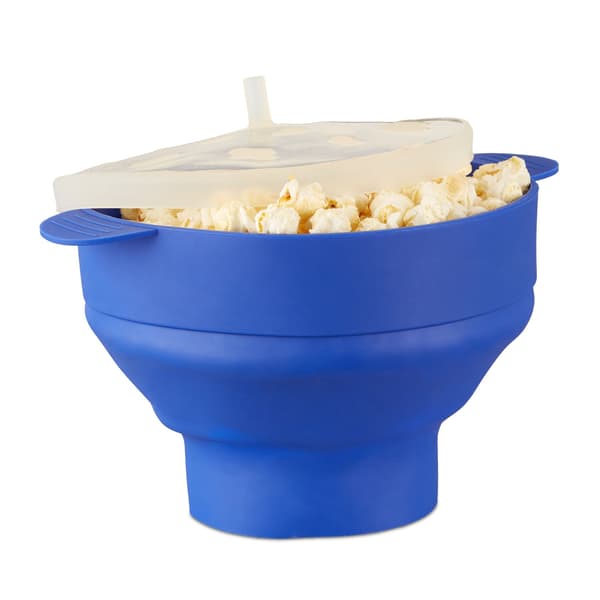 Popcornskål i silikon för mikrovågsugn