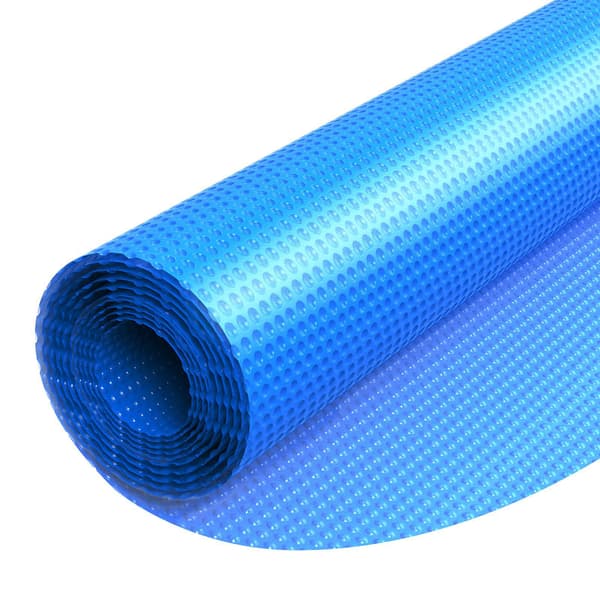 Solcellebassinoverdækning, 7,2 m rund, 22,5 mm PE-boble, blå