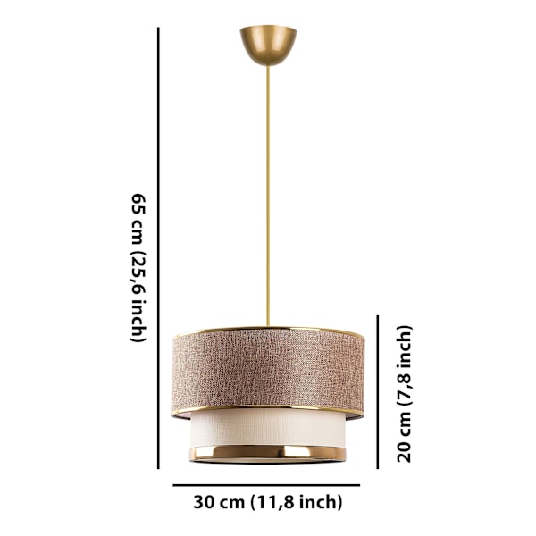 Ljuskrona tårta - Beige, Guld