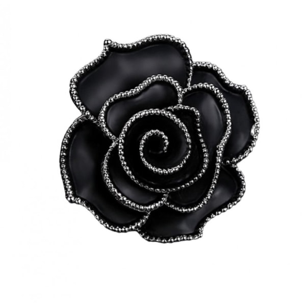 Dekorativ broche Black Rose Bz120
