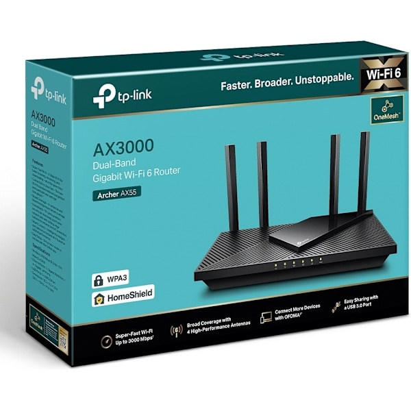 TP-LINK Archer AX55 Dual-band - WiFi 6 router