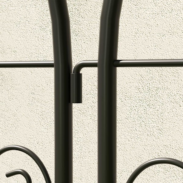 Metallspaljé Set med 2 för pluggning av rostfri spaljé med fågeldesign för klätterväxter 50 x 120 cm Spaljé för krukväxter Plant spaljé för tomater Bl