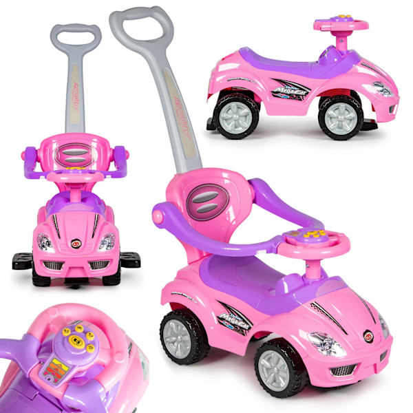 Ride On Toy Push Car Walker kahvalla 3in1