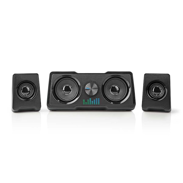 Gaming högtalare | Högtalarkanaler: 2.2 | USB ström | 3.5 mm Hane | 48 W | LED | Volymkontroll
