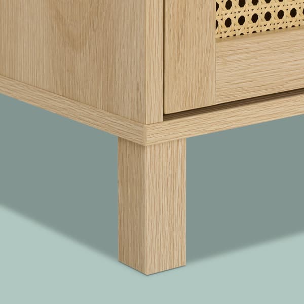 TV stativ i rattan design