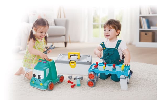 INFANTINO 3-i-1 Busy Builder Roliga Ljudlastbil