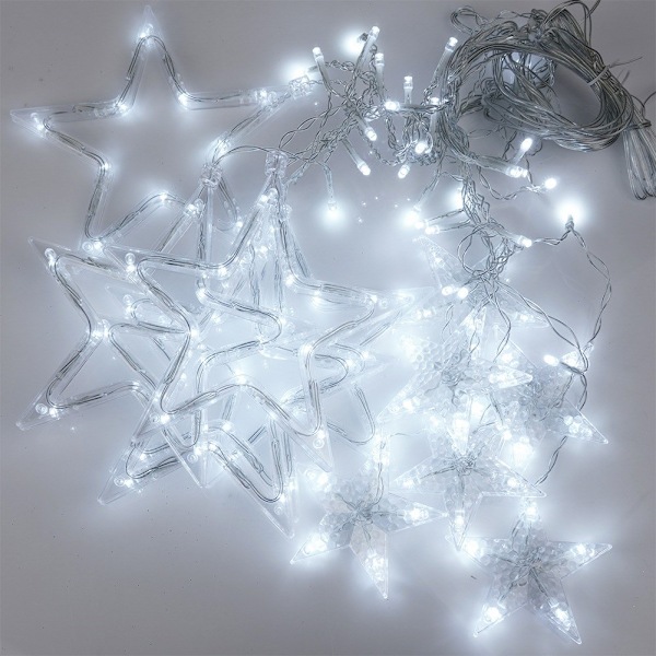 Udendørs lysgardin 120 LED 2,5 m