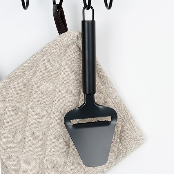 Ostekniv stål sort 22 cm