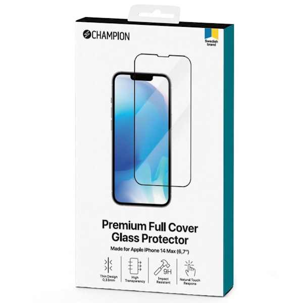 Skærmbeskytter iPhone 13 Pro Max/14 Plus Sort
