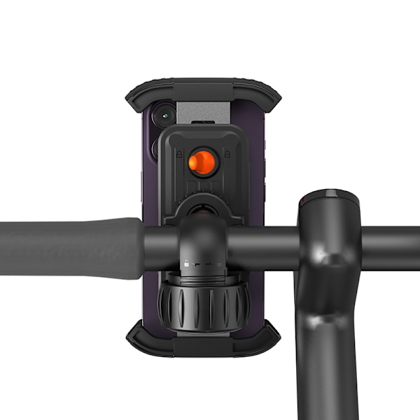 QuickGo cykeltelefonhållare för styre, svart
