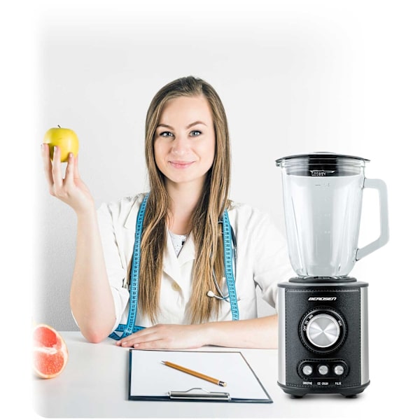 Kraftfull Blender 800W Berdsen BD-751, Svart