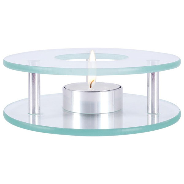 Tevärmare i glas för tealight-ljus – perfekt för tekannor
