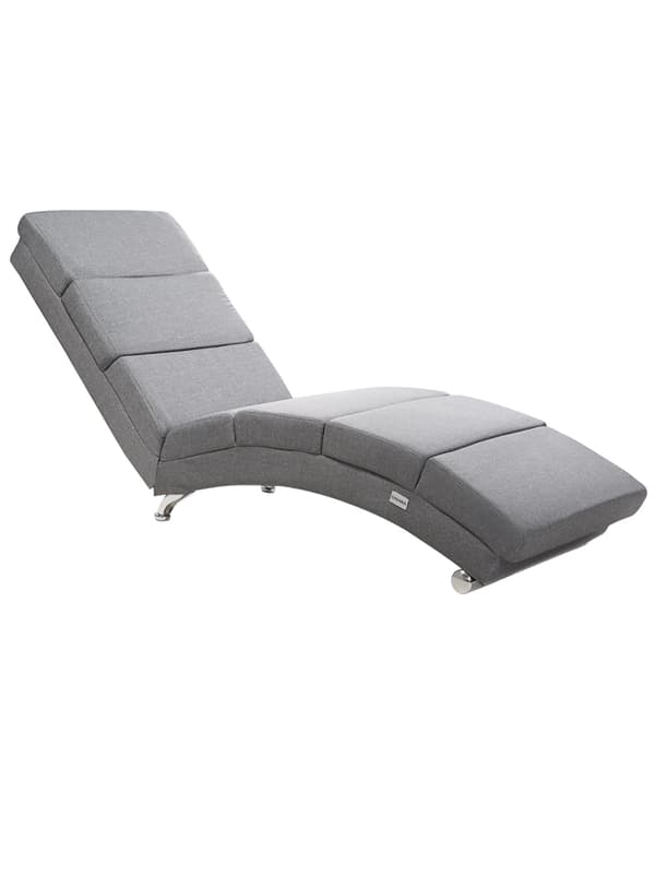 Schäslong, grå, ergonomisk, 180 kg kapacitet