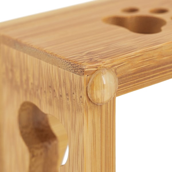 Keramiskt skålställ i bambu