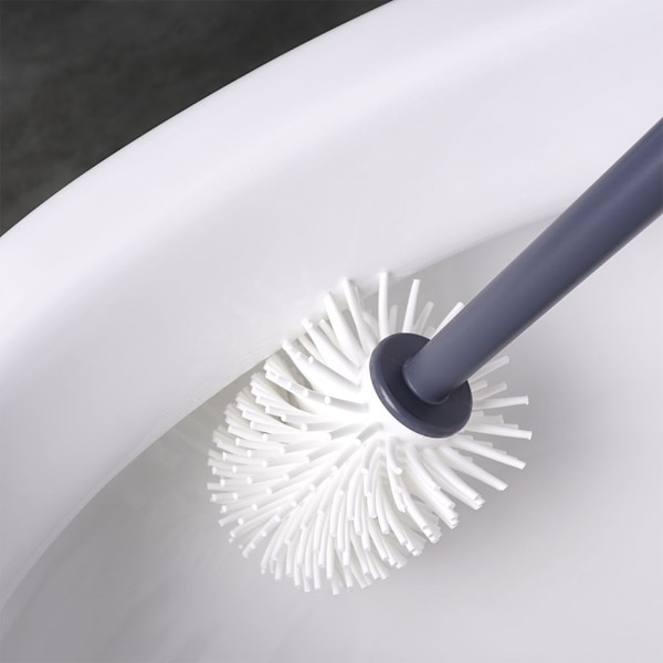 WC-borste med behållare i grafit, enkel design