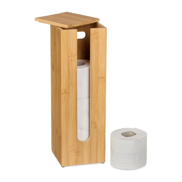 Opbevaring af toiletruller i bambus