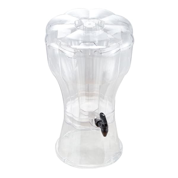 Drikkevaredispenser 13L, klar plastik, drypfri tap
