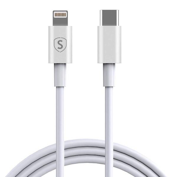 SiGN USB-C till Lightning-kabel 2.1A, 2m - Vit