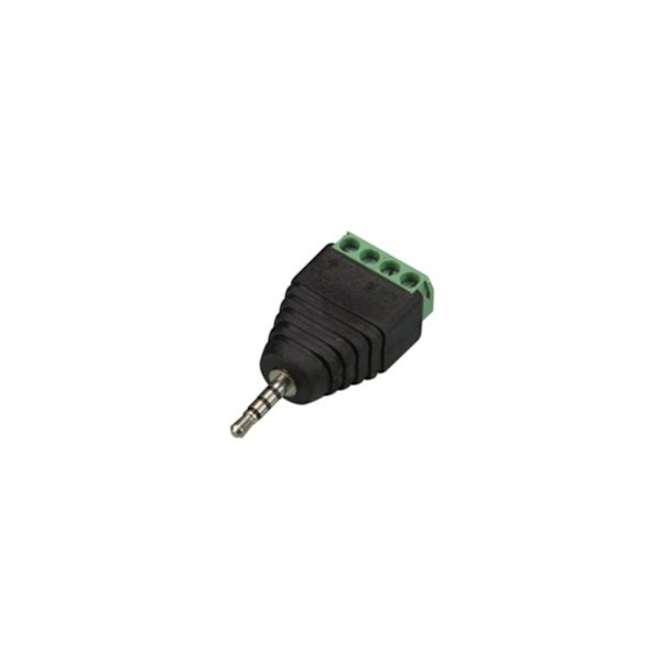 2,5 mm stereostik til 4P skrueterminal (5 stk)