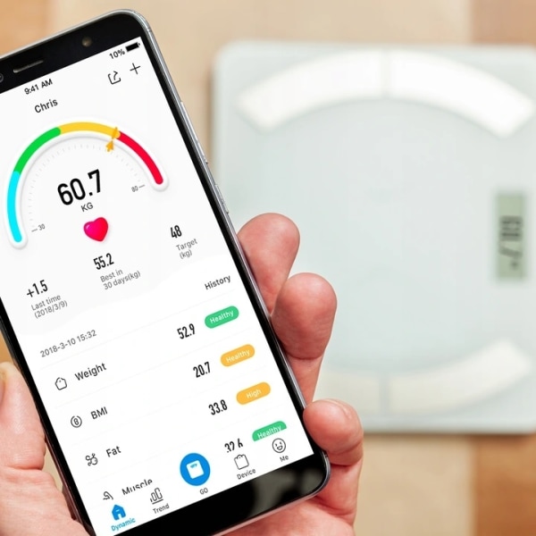 Smart bluetooth badevægt Eldom TWO500 hvid