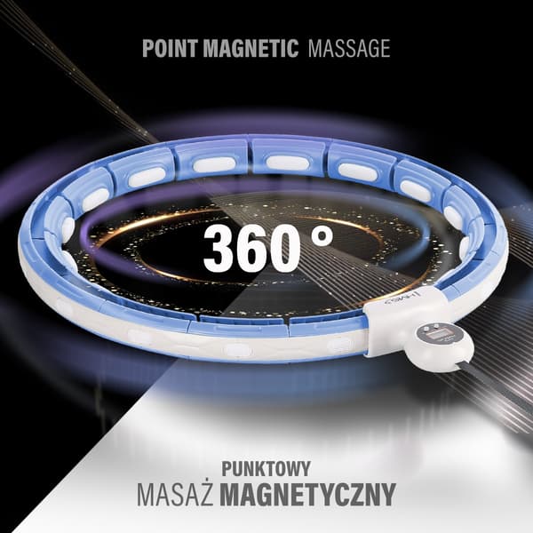 Magnetisk viktad hula-båge med disk, blå