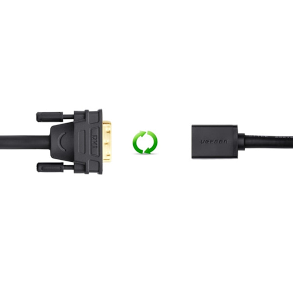 HDMI (hun) til DVI (han) adapter 0,15m sort