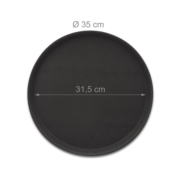 Rundt serveringsbakkesæt á 5 35 cm