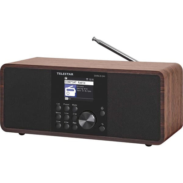DIRA S 24i Monitoiminen Stereoradio DAB+ / FM / Internet / Bluetooth Puu