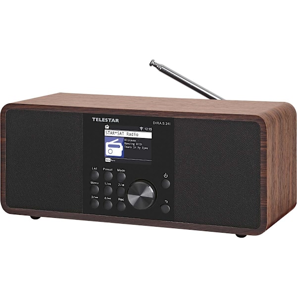 DIRA S 24i Multifunktionel stereoradio DAB+ / FM / Internet / Bluetooth Wood