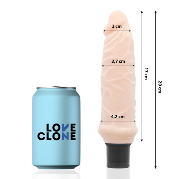 Loveclone - Ivar Self Lubrication Vibrator 20 cm -O- 3,7 cm