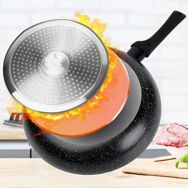 24 cm non-stick stekpanna i granit, diskmaskinssäker