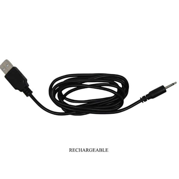 Mr Play - genopladeligt sort vibrator analstik